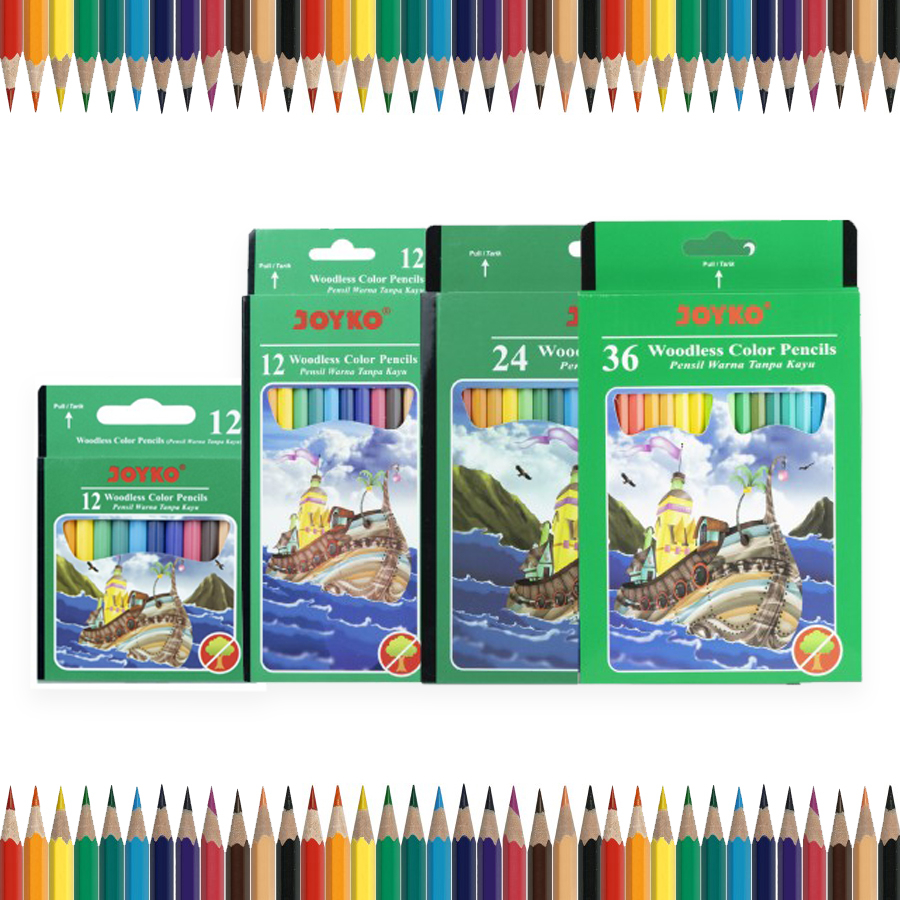 

Pensil Warna Joyko 12 24 36 Color, Panjang & Pendek CP 107 103 104 122 Pencil Colour Mewarnai Gambar