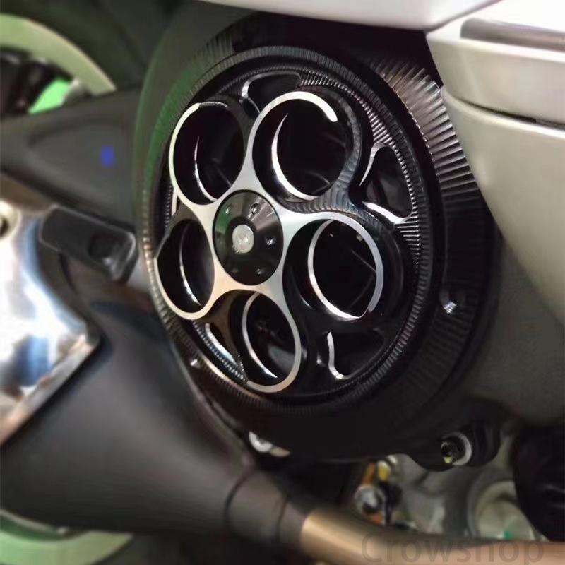 ✨100%Original ✨ Cnc Cover Pelindung Kipas Radiator Mesin Motor Untuk Vespe Sprint Primavera 125 150 Cooling Cover Kipas