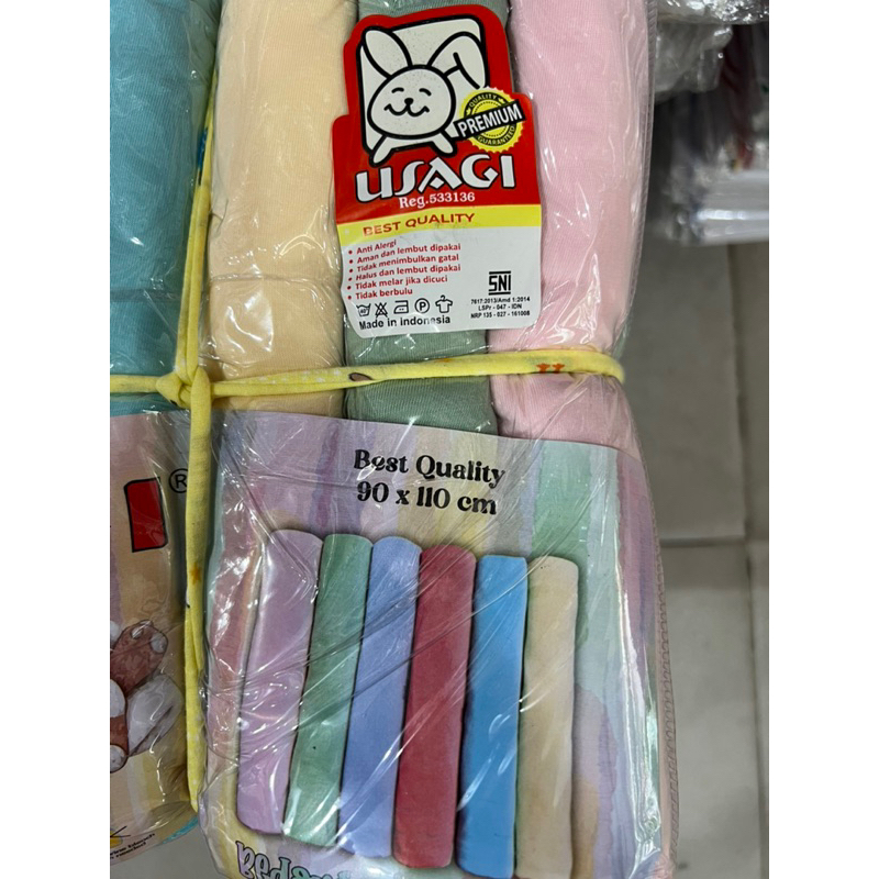 (3pcs) bedong bayi anak USAGI polos premium