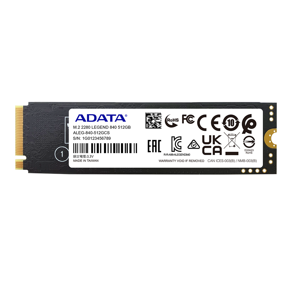 SSD ADATA LEGEND 840 PCIe Gen4 x4 M.2 2280 | ITECHBALI