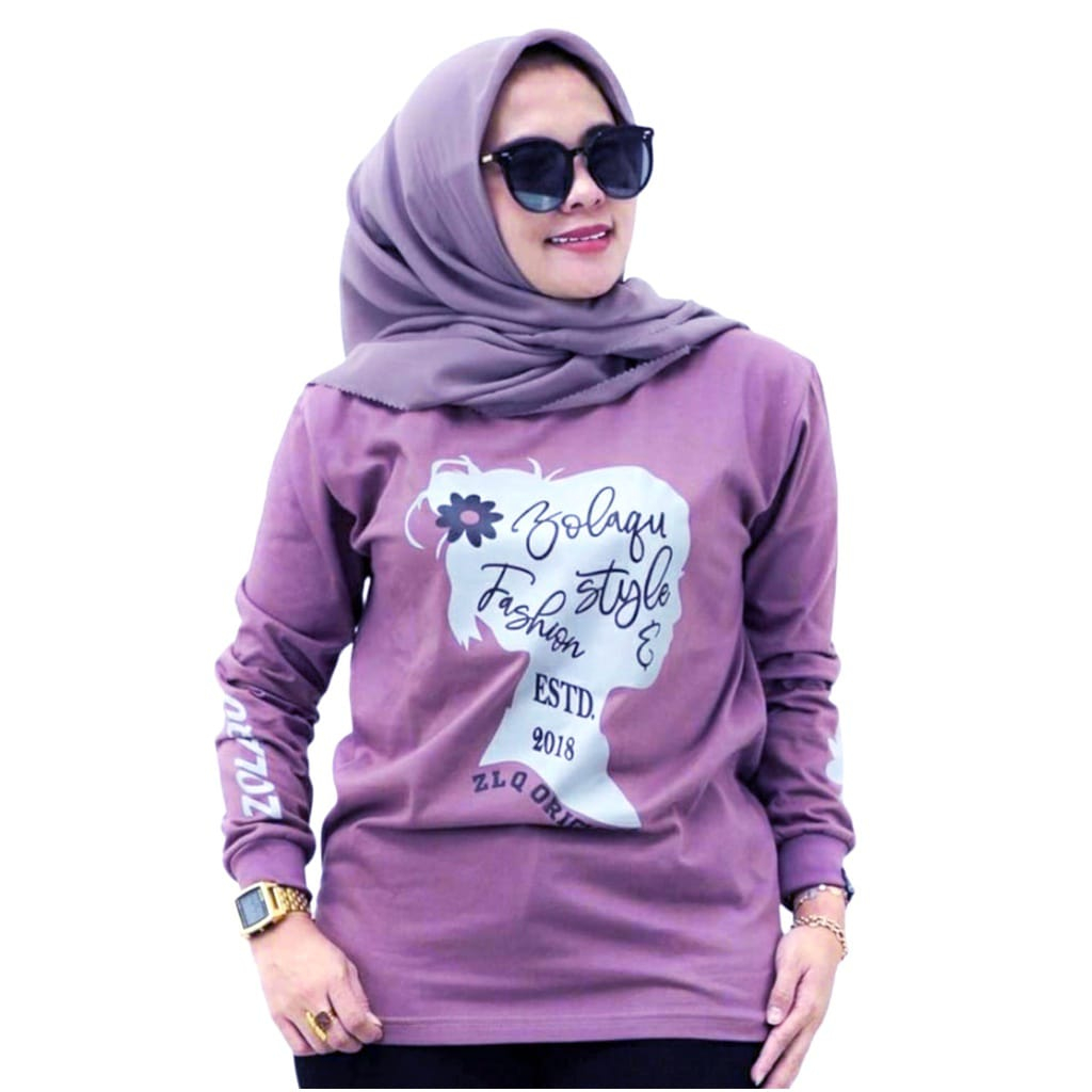 Zolaqu / atasan wanita terbaru 2025 kaos zolaqu ori / kaos zolaqu jumbo atasan wanita lengan panjang