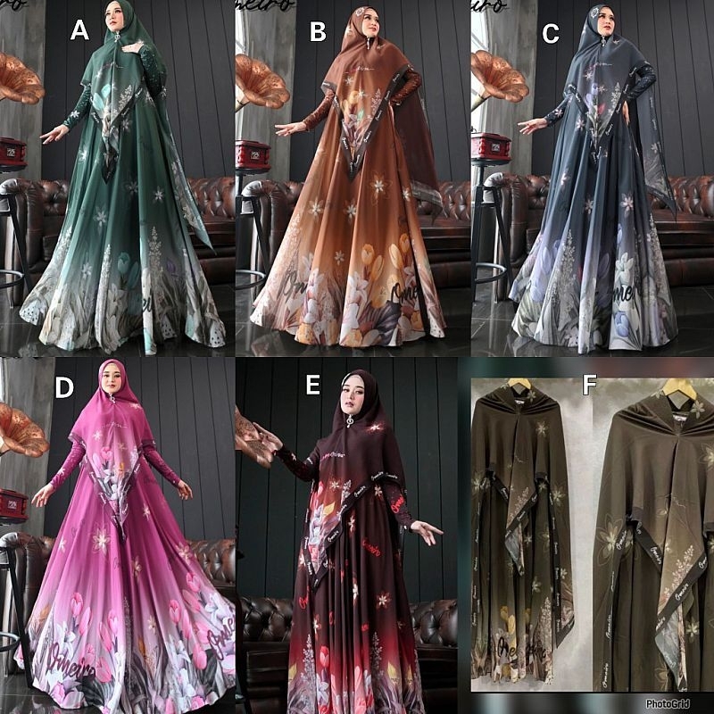 Fisya vol 2 series by Omeiro/ Gamis syar'i premium Omeiro