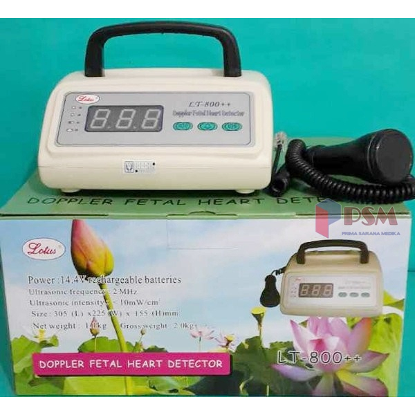 Fetal Doppler Lotus LT 800+ I Portable Fetal LCD Doppler LT800+