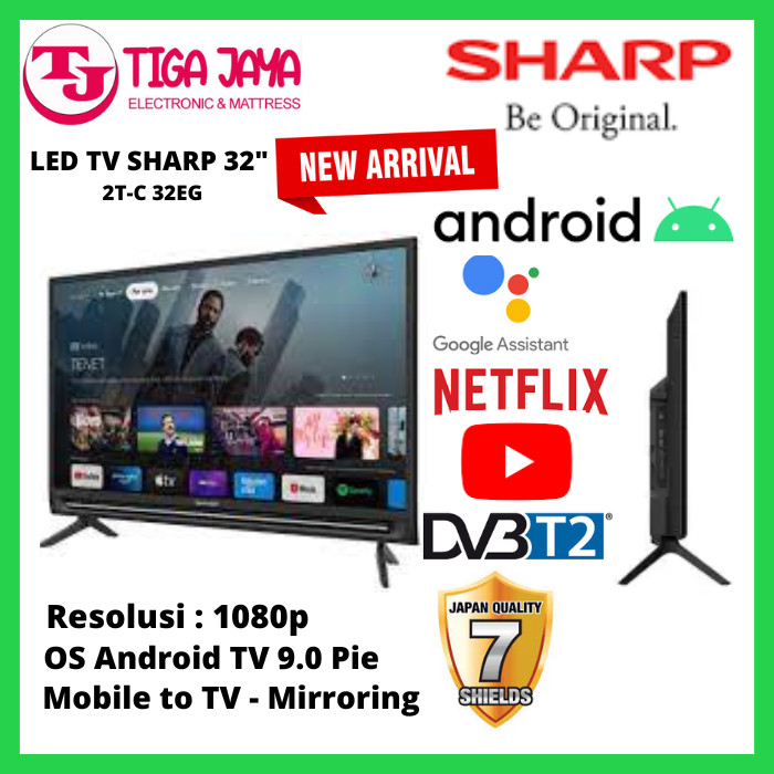 Sharp LED TV 42 Inch 42EG1 ANDROID TV 2T-C42EG1I SMART TV 2TC42EG1