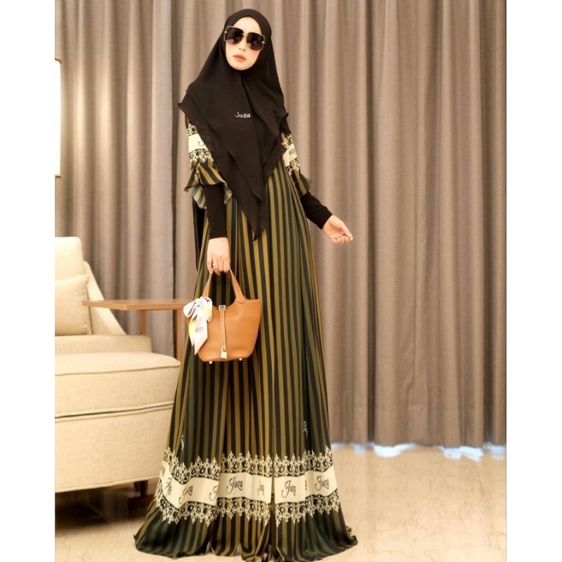[JOZA CLOTHING] GAMIS SYARI TERLARIS / DRESS SET PRINTING " SHEZAN SET " BY JOZA CLOTHING"