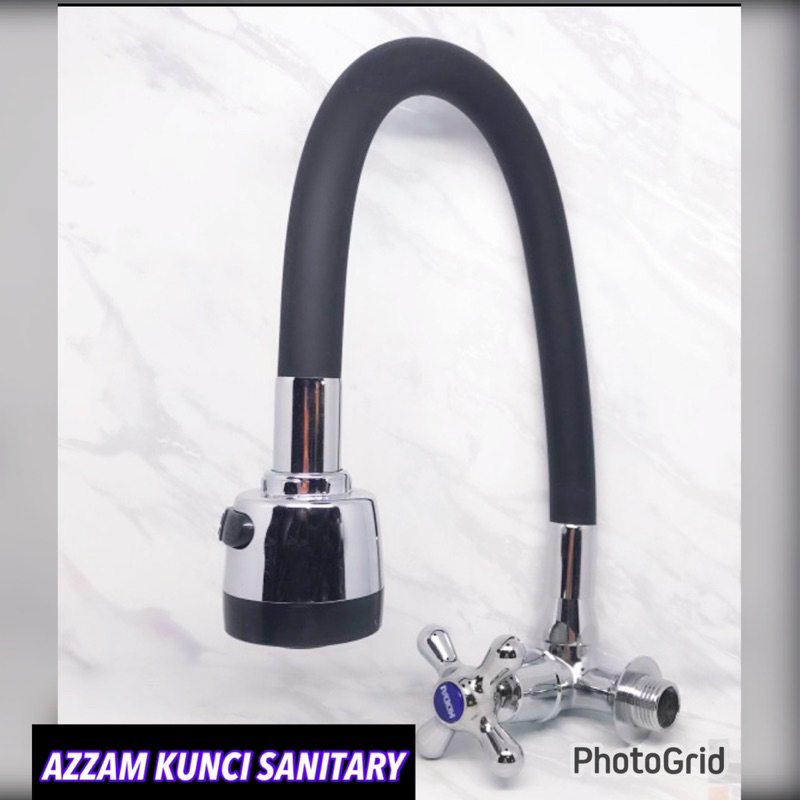 HARGA PROMO KRAN 360 DERAJAT HITAM KODAI Keran cuci piring meja tanam hitam black SALE PROMO STOK TERBATAS KRAN CUCI PIRING FLEXIBEL/KRAN WESTFEL /KRAN DAPUR / keran angsa tanam meja/ Keran Kran Air Fleksibel Angsa/ kran cuci piring meja dindingtembok 1/2