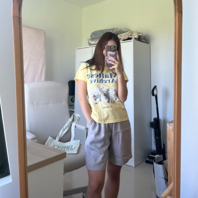 (READY STOCK) wai kei official maltese archive yellow t-shirt