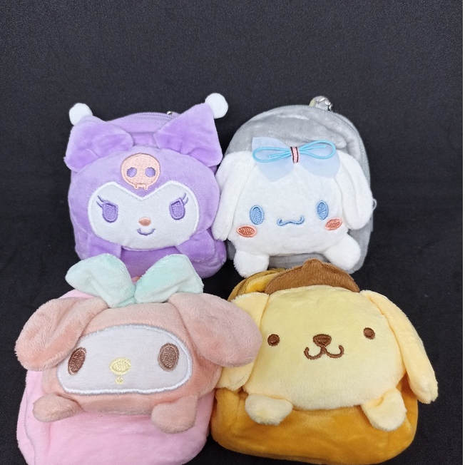 VANILLESHOP - DOMPET KOIN BULU KARAKTER IMPORT SANRIO