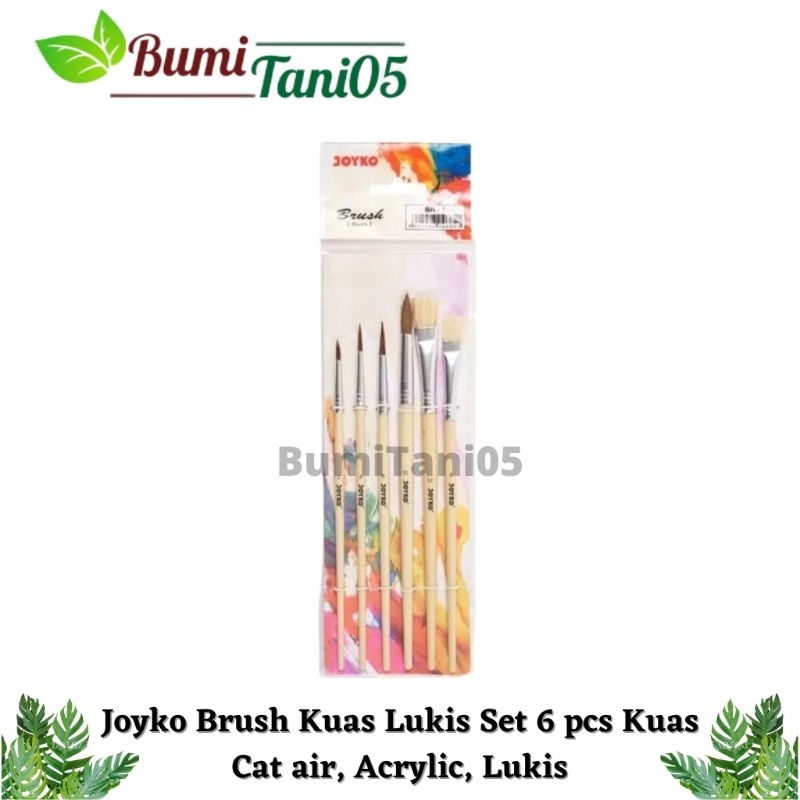 

Kuas Set BR-1 Joyko Brush Kuas Lukis Cat Air/Acrylic