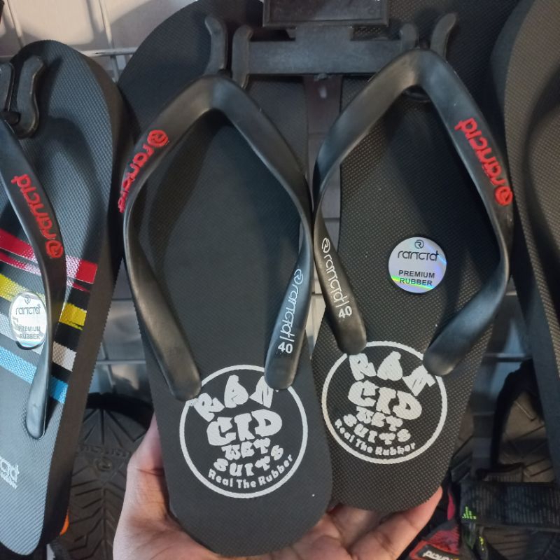 RANCID RB Sandal Japit Rubber Karet Distro Slippers Flip Flop