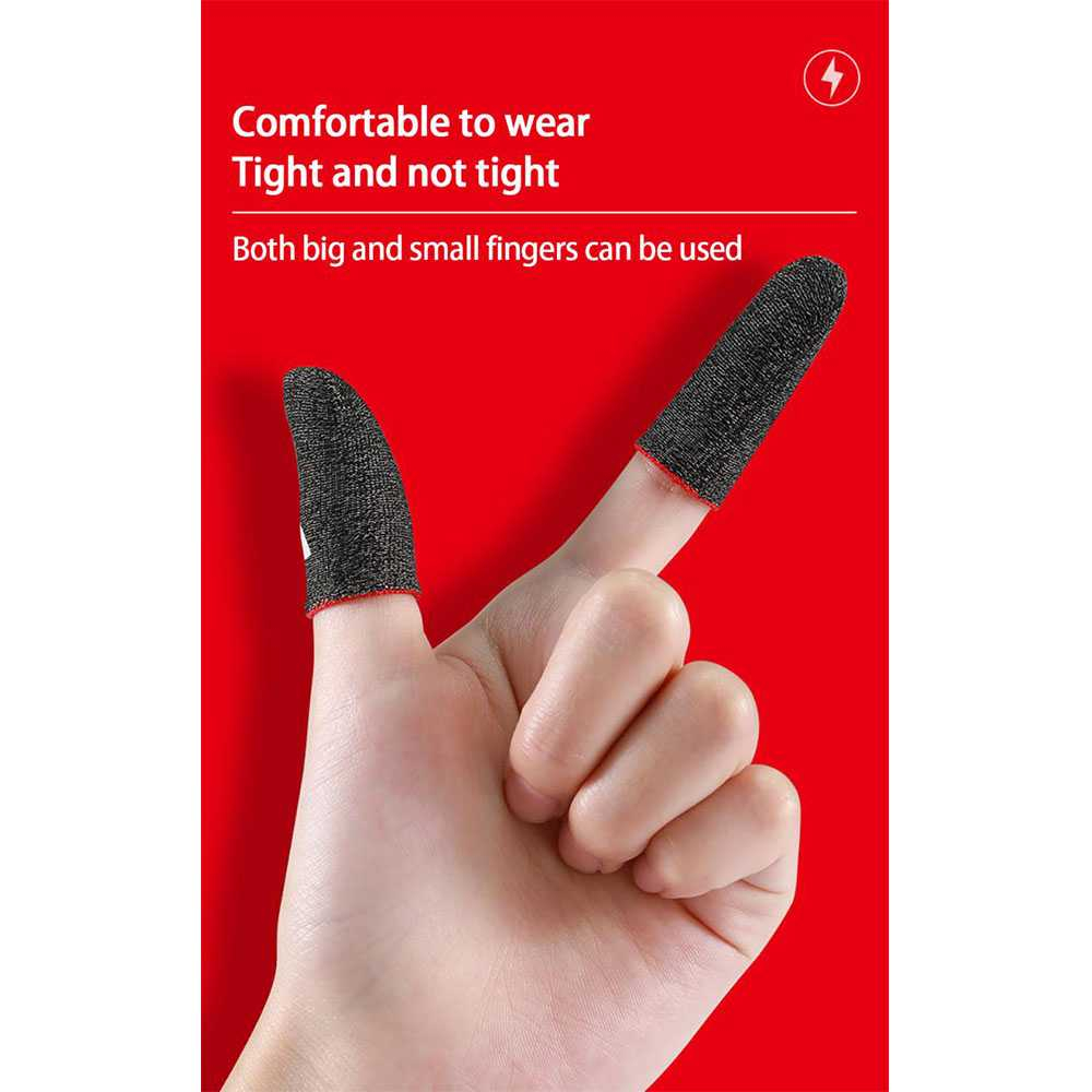 Sarung Tangan Jari Gaming Finger Sleeve Breathable Touchscreen Sarungtangan Khusus Gamers Material Berkualitas
