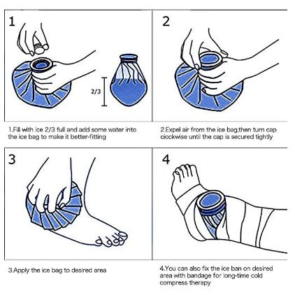 Kompres Cold &amp; Hot Pack Ice Bag Mini Kantong Air Panas Dingin Kain Perut Kaki Kepala Demam Memar [MF]