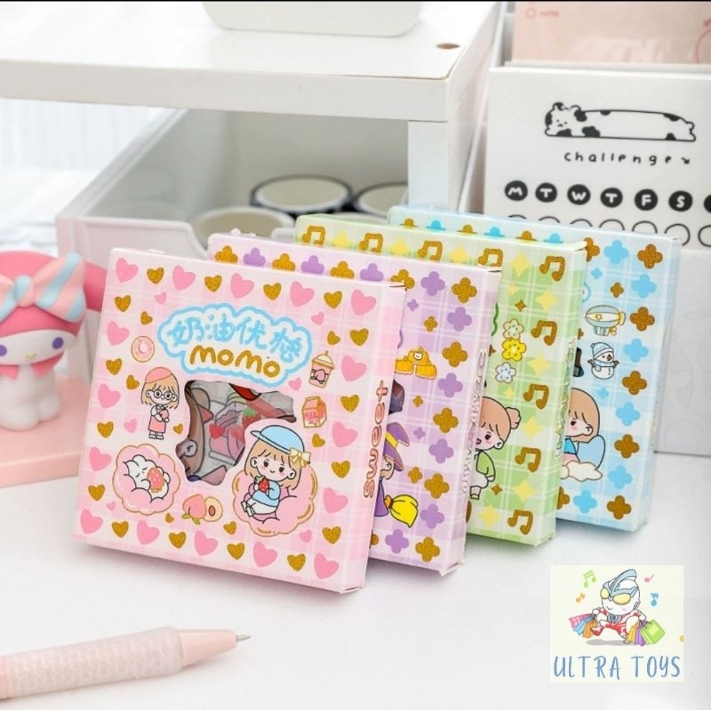 [ULTRATOYS] STICKER MOMO BOKS KECIL ISI100 WATERPROFF