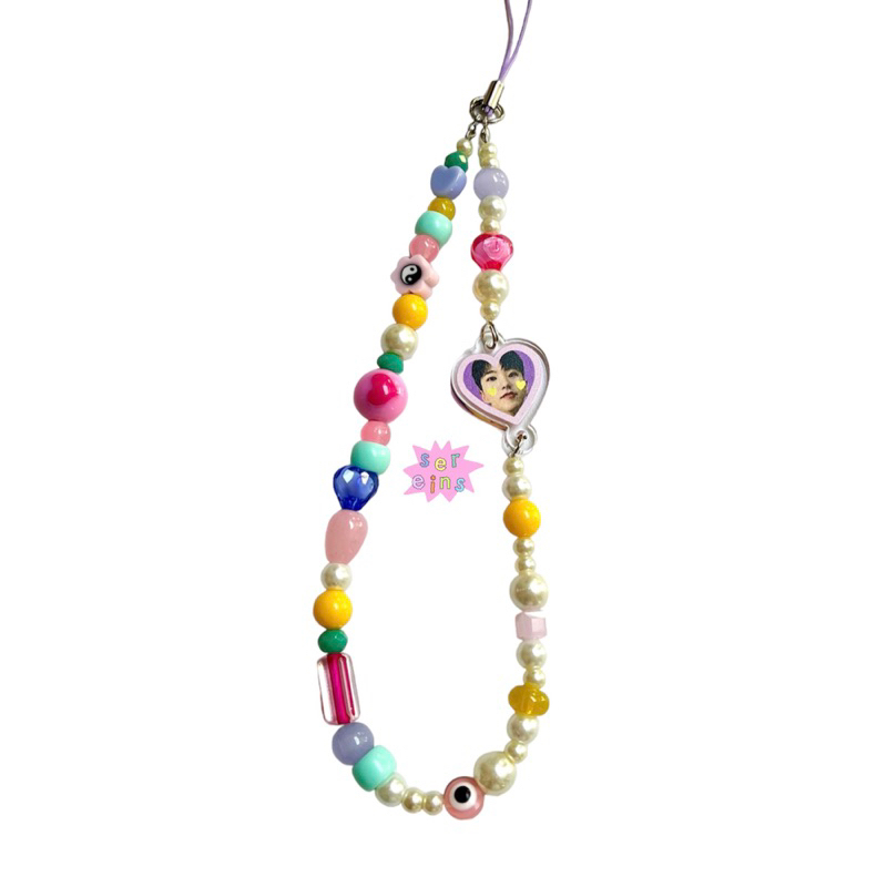 custom phonestraps + acrylic charm