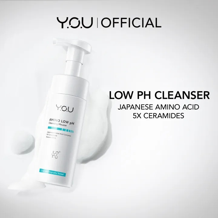 Y.O.U Amino Low pH Cleansing Mousse 150ml | Pembersih Wajah By AILIN