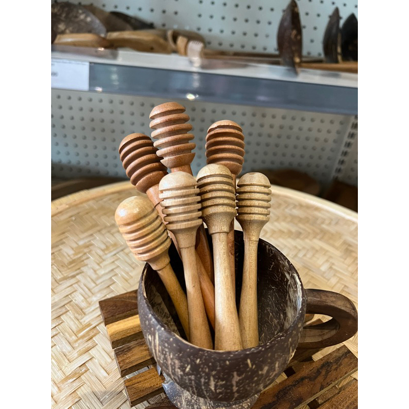 Sendok Madu / Sendok Madu Kayu / Sendok Kayu Madu / Honey Dipper