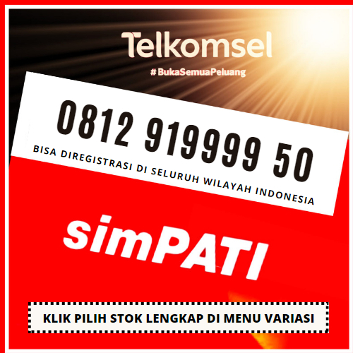 Nomor Cantik Telkomsel Simpati Cantik 9999 Hoki 4G LTE