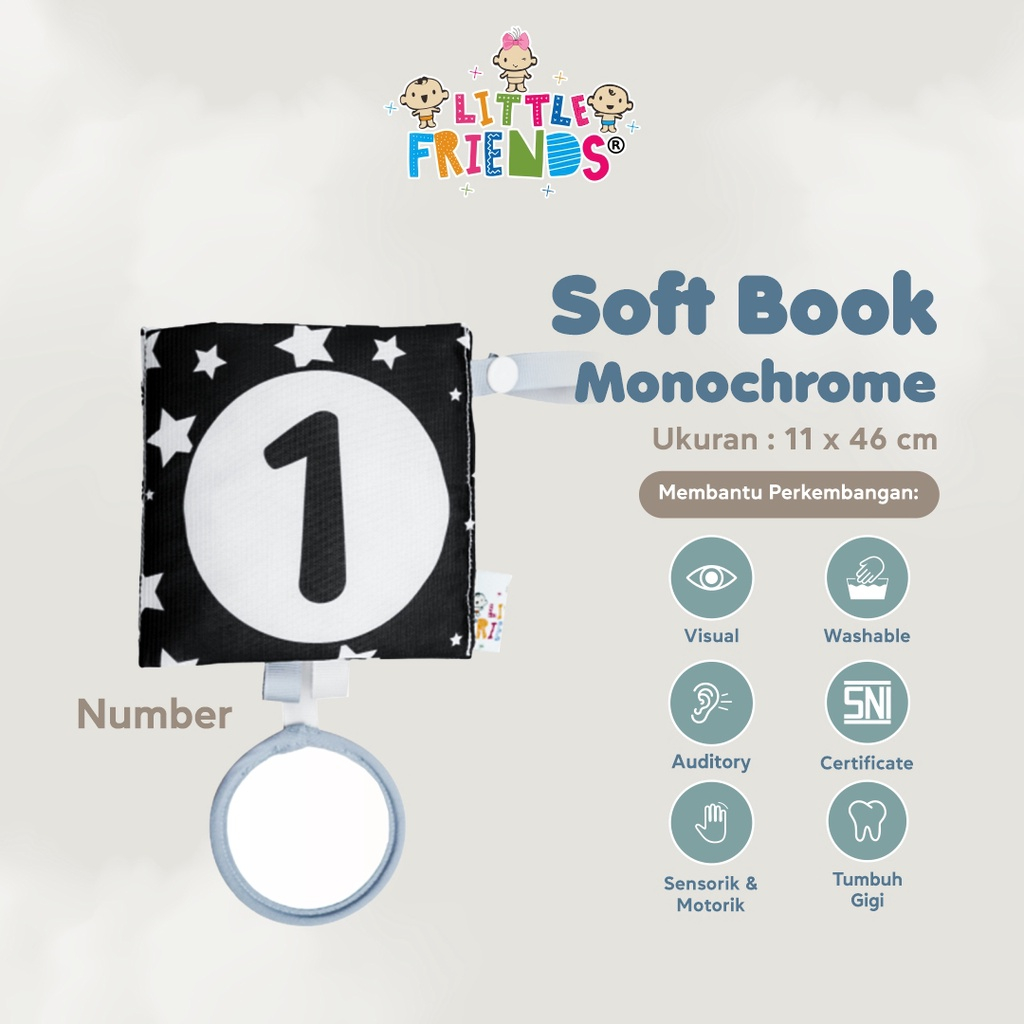 Soft Book Monochrome Number -Little Friends- LFS1031