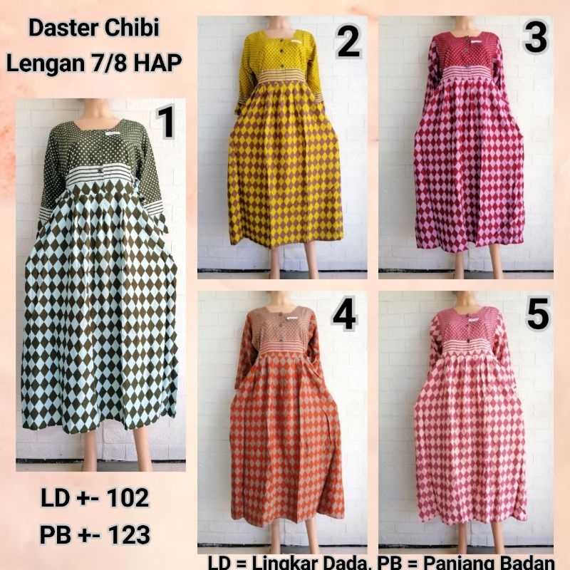 DASTER CHIBI LENGAN 7/8 HAP RAYON ADEM BUSUI FRIENDLY BU TEJO PPCT + ALGA