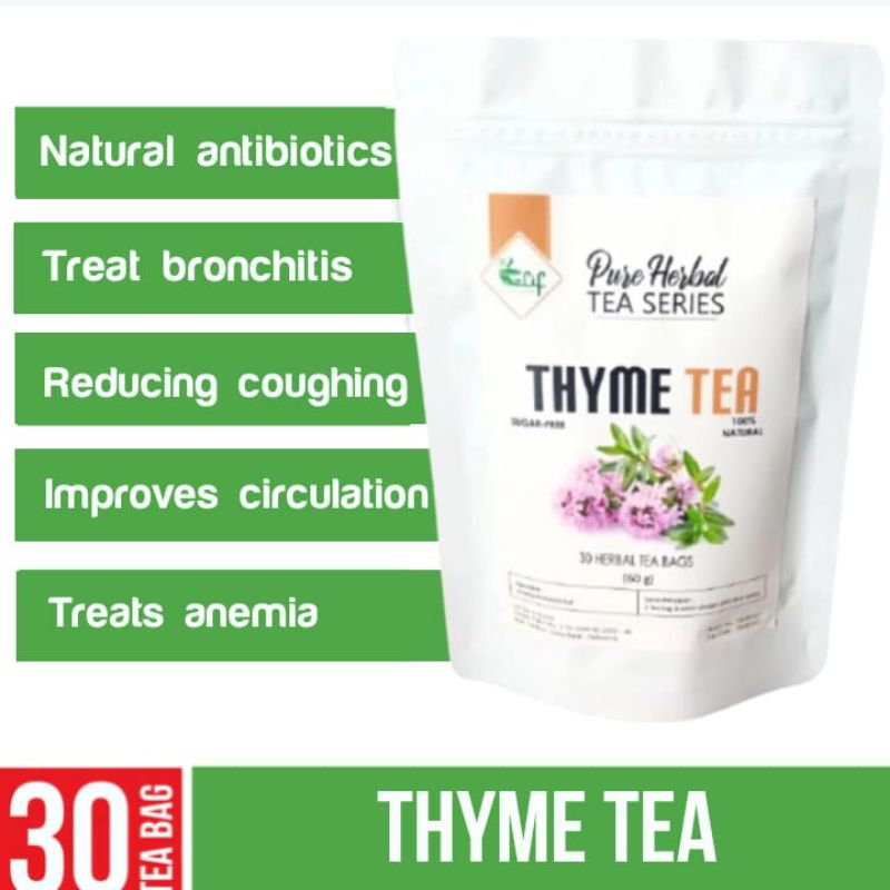 

ELIF TEA AND TISANE Thyme Tea | Teh Thyme | Thyme Leaf Tea | Satureja Hortensis Tea | Botanical Infusions Tea Bag | 30 Tea Bag