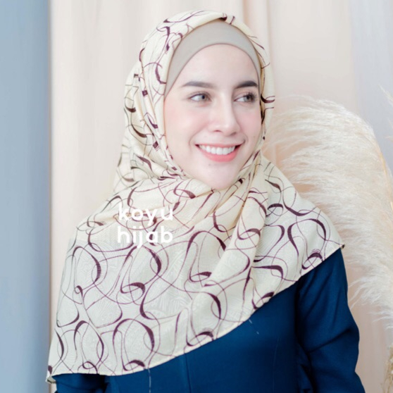 Koyu Hijab Segiempat Shiela Luxury Vembos