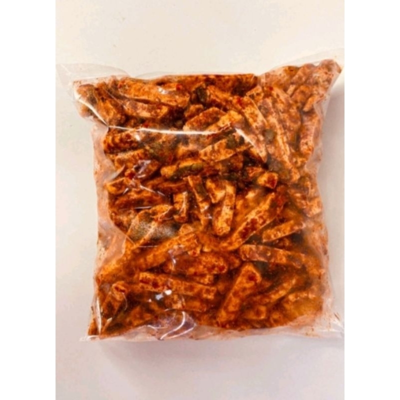 

Basreng stik pedas daun jeruk 1kg/basreng pedas/basreng viral/basreng garing/keripik basreng pedas