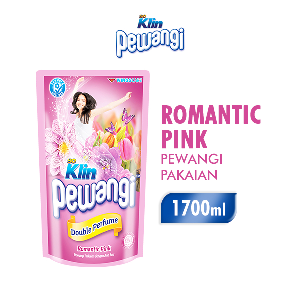 Soklin Pewangi Pakaian Romantic Pink Pouch 1700 ml