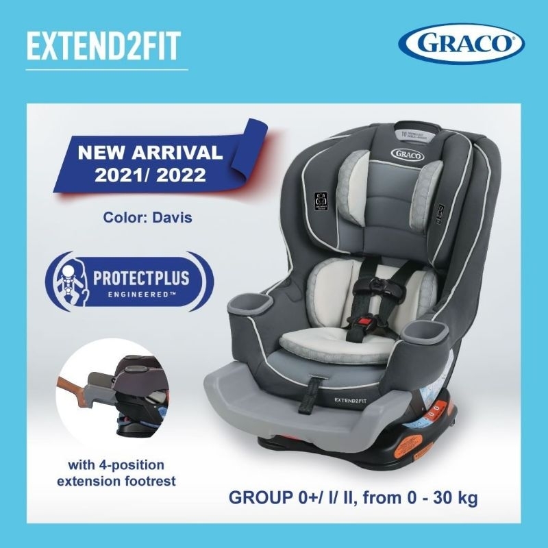 Kursi Mobil Anak Bayi Graco Extend2Fit Extend 2 Fit Convertible Car Seat With Latch ISOFIX Connection