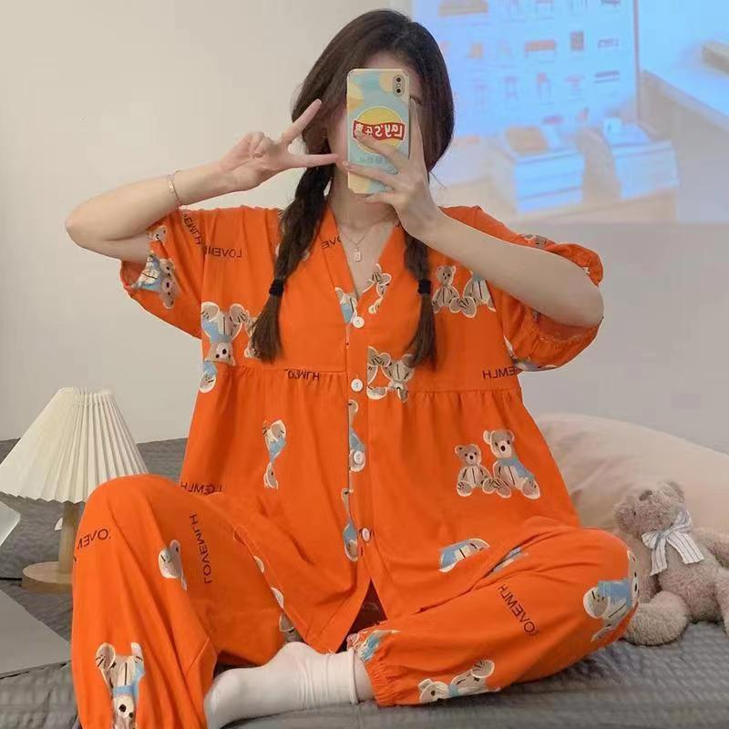 Piyama Lengan pendek Import piyama Baju Tidur Wanita Dewasa Import JUMBO OVERSIZE