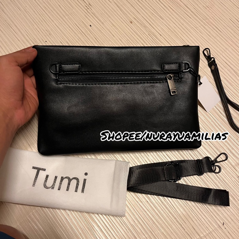 Tas clutch kulit Tumi pria import clutch handbag pria branded dompet pria kekinian