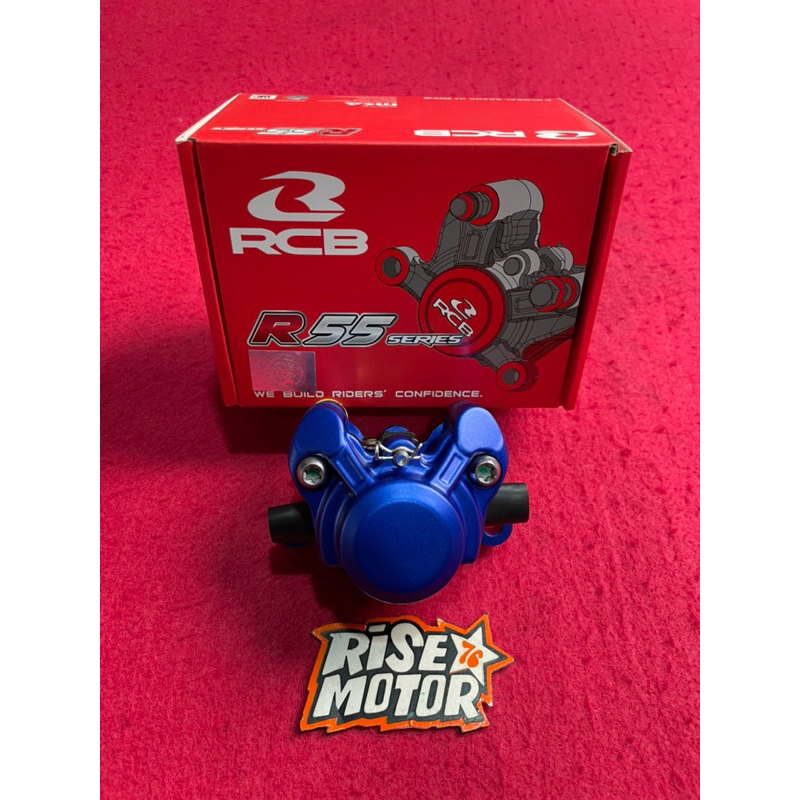 KALIPER RACING BOY RCB 2 PISTON BELAKANG BIRU