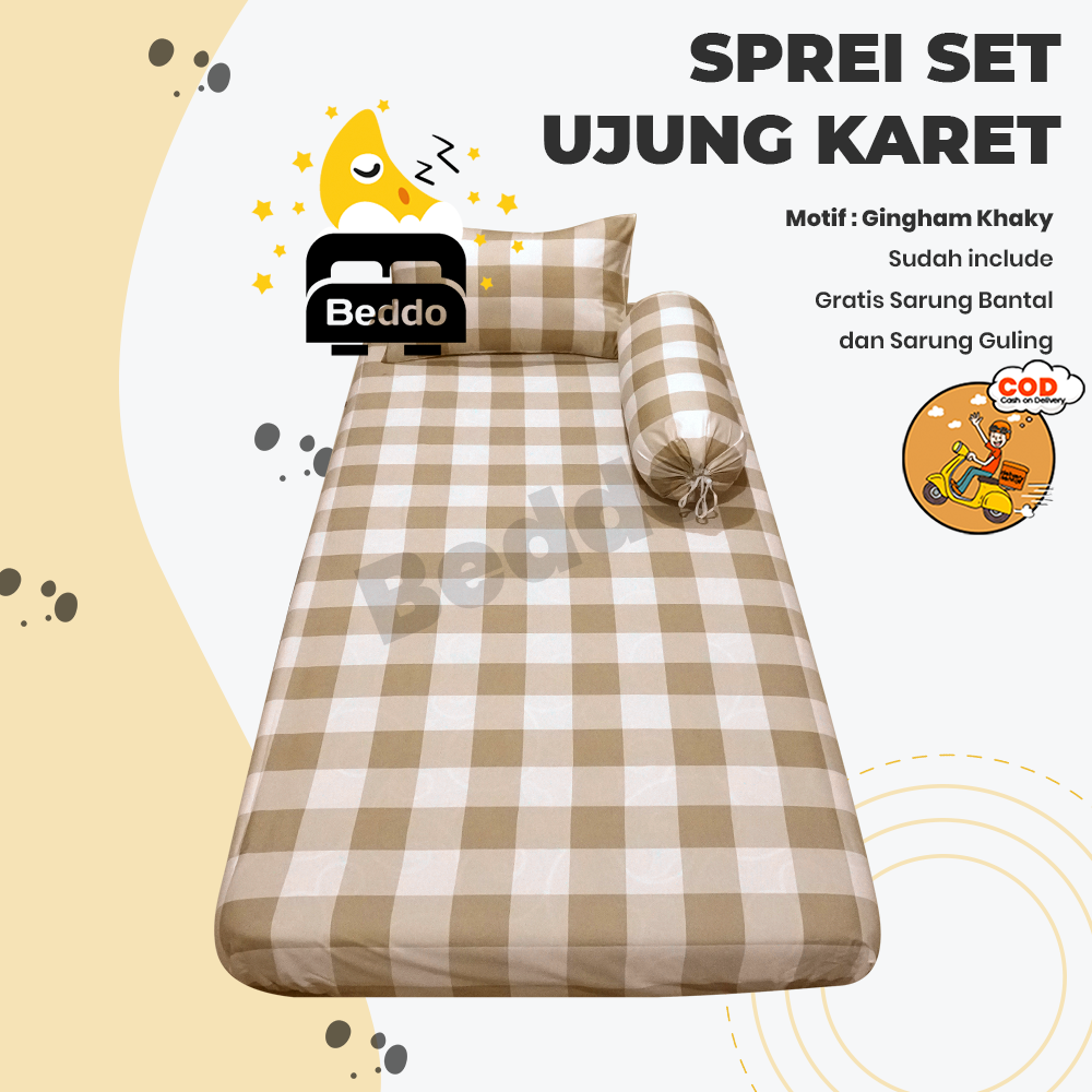 Sprei Single 90x200 No. 4 Sudut Karet