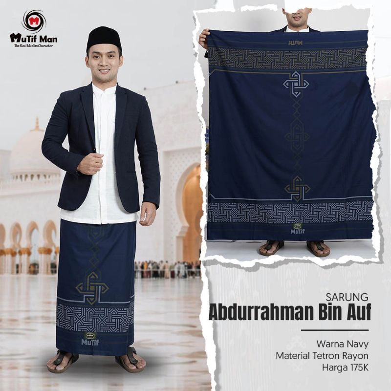 sarung dewasa mutif/Umar bin Khatab/ Hilal bin rabbah/ Utsman bin Affan/ Abdurahman bin Auf