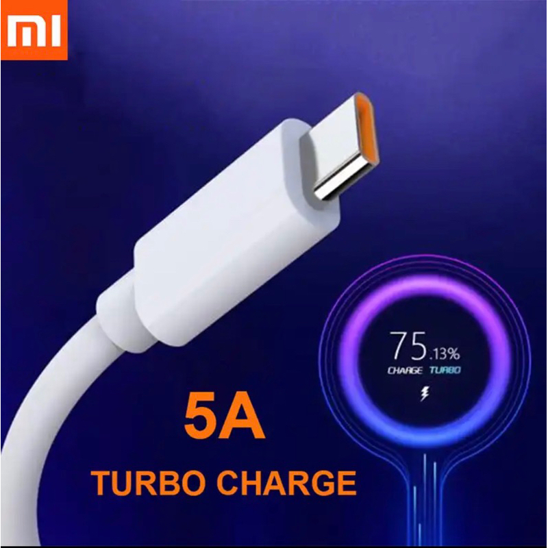 CABLE KABEL DATA XIAOMI 5A TURBO FAST CHARGING