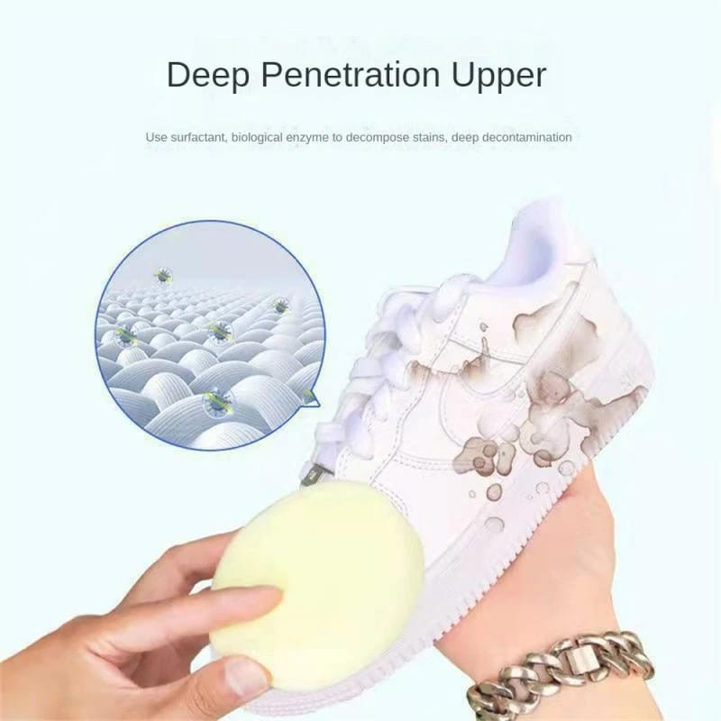 Cream Pembersih Sepatu/pembersih kulit sofa/Semir Wax Alas Sepatu Casual Putih/ Cream pemutih sepatu/ Cream Ajaib serbaguna/ white shoe cleaner