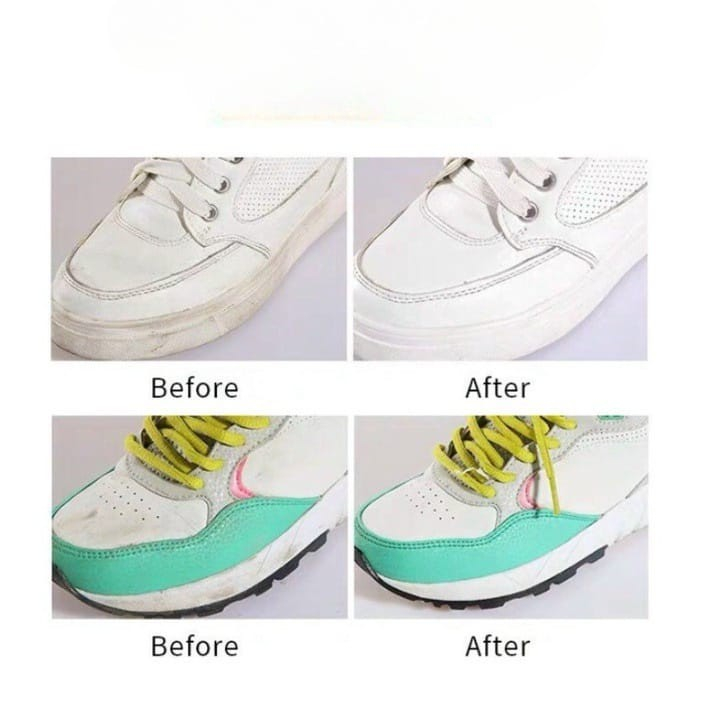 Cream Pembersih Sepatu/pembersih kulit sofa/Semir Wax Alas Sepatu Casual Putih/ Cream pemutih sepatu/ Cream Ajaib serbaguna/ white shoe cleaner