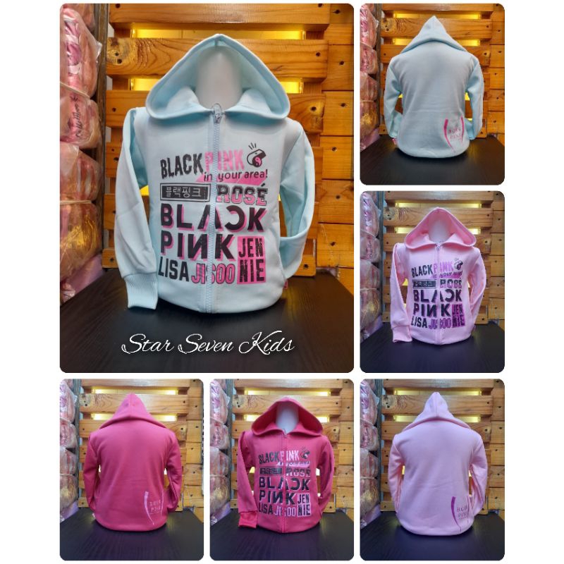 Jaket Anak Perempuan Girlband Blackpink Bahan Fleece/Jaket Anak/Jaket Anak Cewek Murah/Jaket Anak Pe