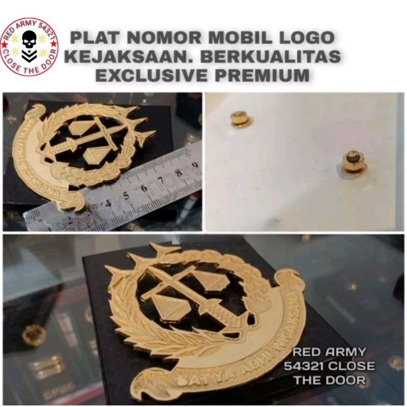 Aksesoris Plat Nomer Mobil Kejaksaan