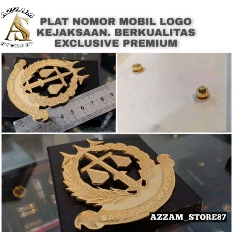 Aksesoris Plat Nomer Mobil Logo Kejaksaan