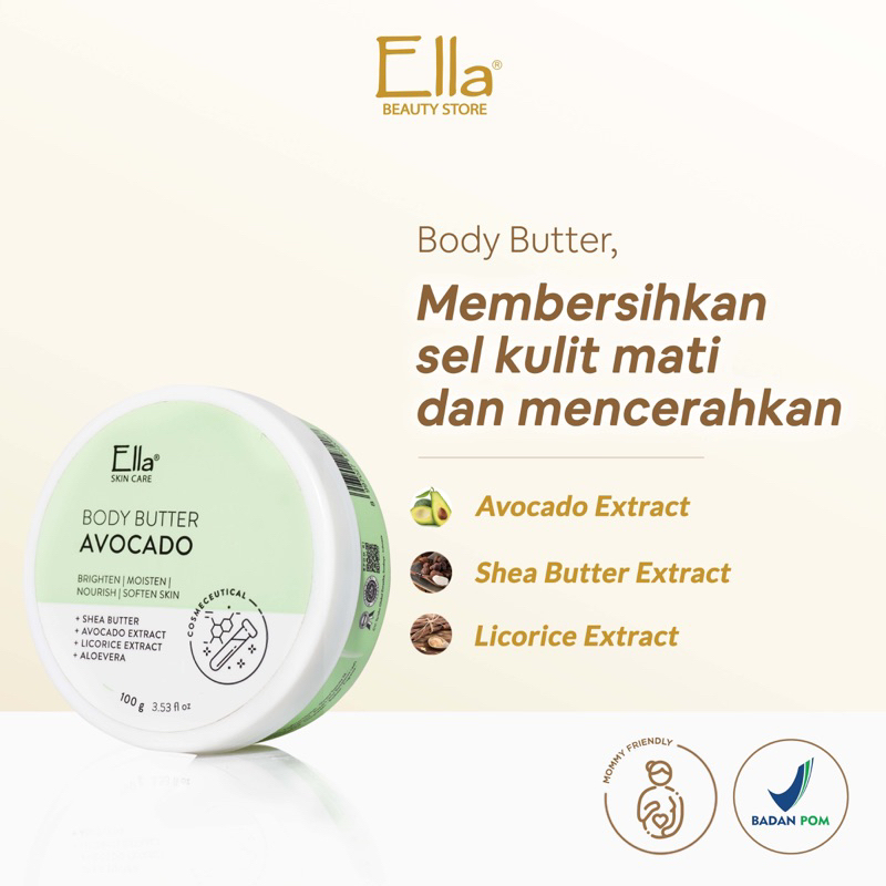 Body Butter Avocado By Ella Skincare
