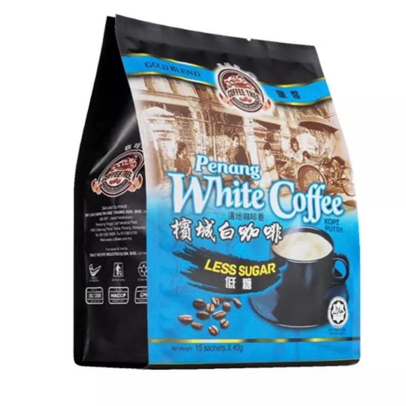 

Kopi Penang Coffee Tree White Coffee Less Sugar 15sachet