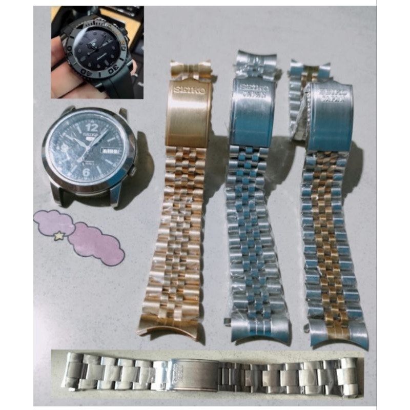 Strap Rantai Jam Tangan Seiko GMT dan Datejust