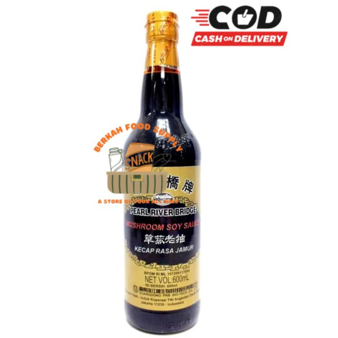 

Pearl River Bridge Mushroom Soy Sauce 600 ml / Kecap Rasa Jamur