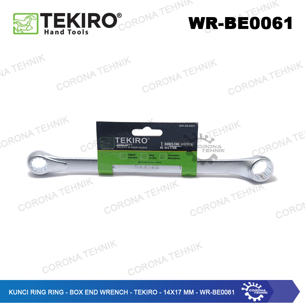 WR-BE0061 - Kunci Ring Ring - Box End Wrench - Tekiro - 14x17 mm