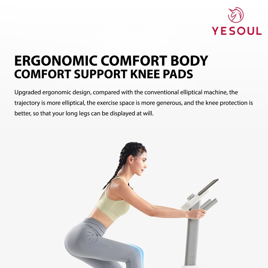 Yesoul EF25 Smart Elliptical Machine Alat Gym Fitness - Garansi Resmi
