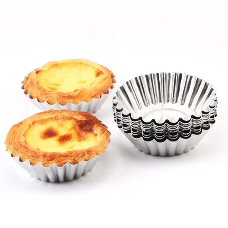 Cetakan Pie Bunga Mini Stainless Steel Cetakan Cupcake Muffin Sus Pie Susu Buah Loyang Kue Mini Cheese Tart Wadah Loyang Egg Tart Serbaguna TERMURAH TERLARIS