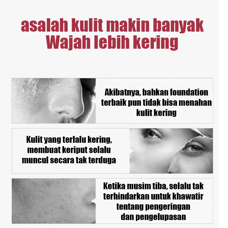 Serum Anti Aging /serum mencerahkan/Mencerahkan wajah  /Mengandung Hyaluronic dan Niacinamide/kolage