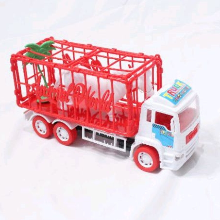 ESENSITOYS - MAINAN ANAK TRUCK ISI HEWAN HEAVY MACHINE ST2044 TRUK PENGANGKUT HEWAN SAPI
