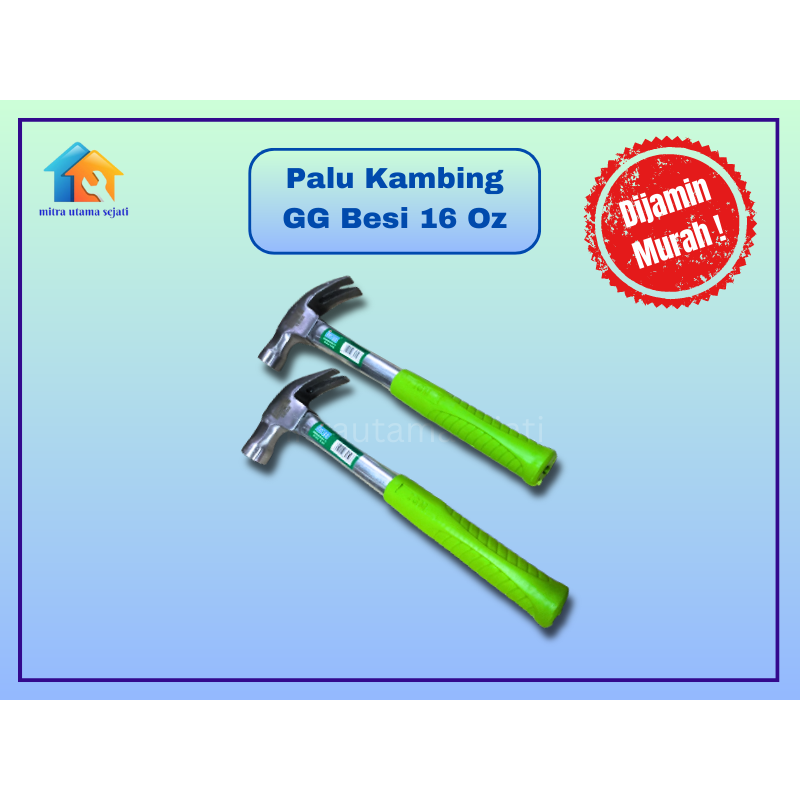 Palu Kambing Gagang Besi 16 Oz Magnet