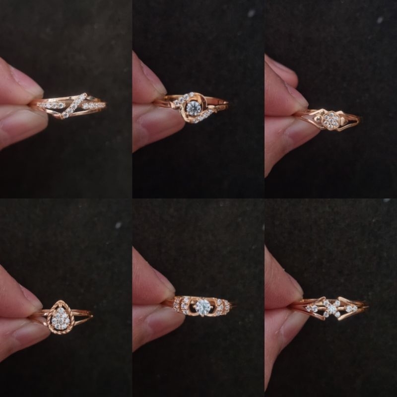 Cincin Emas Motif Mata Kadar 375